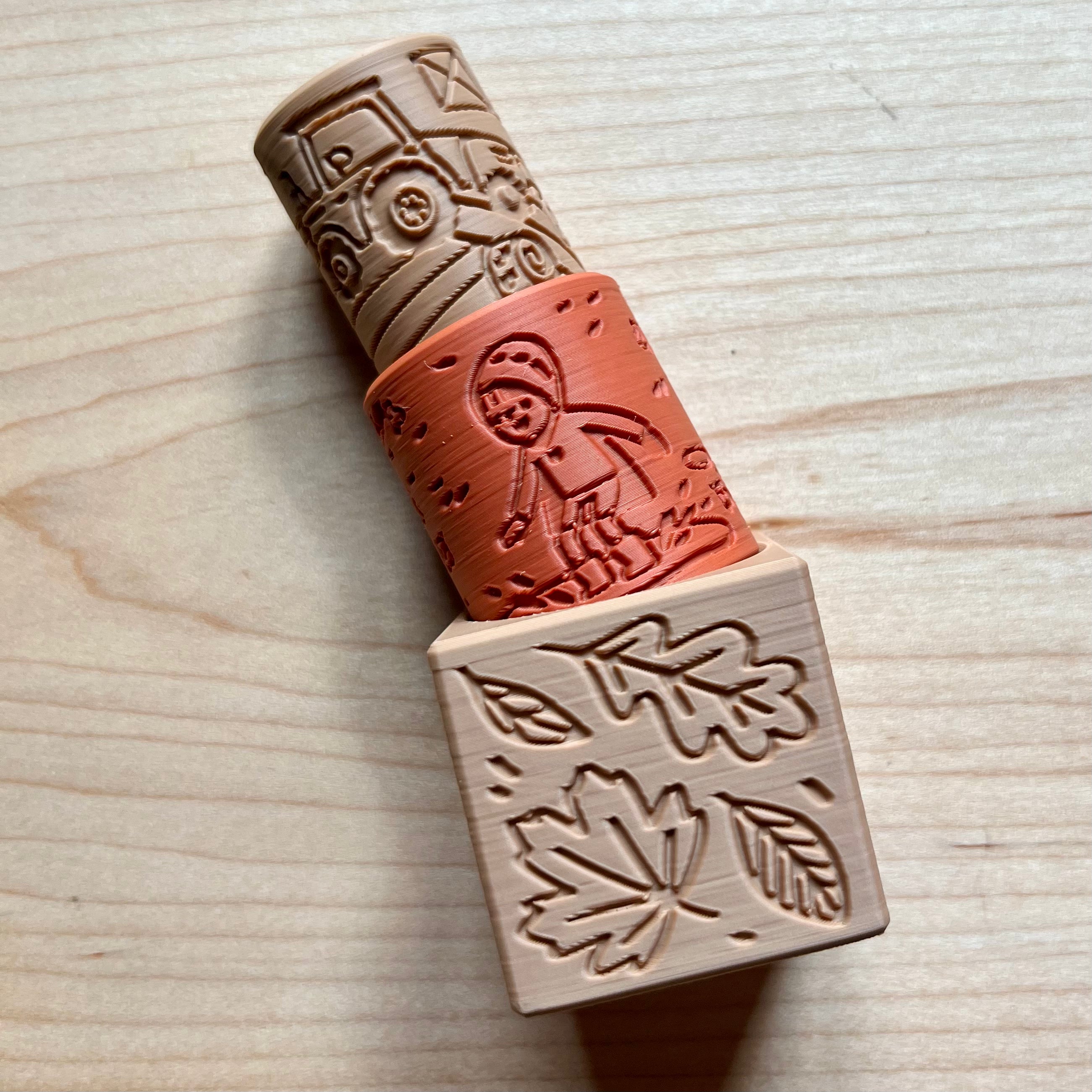 Autumn Adventures 3-in-1 Cube Stamp & Roller 🍁