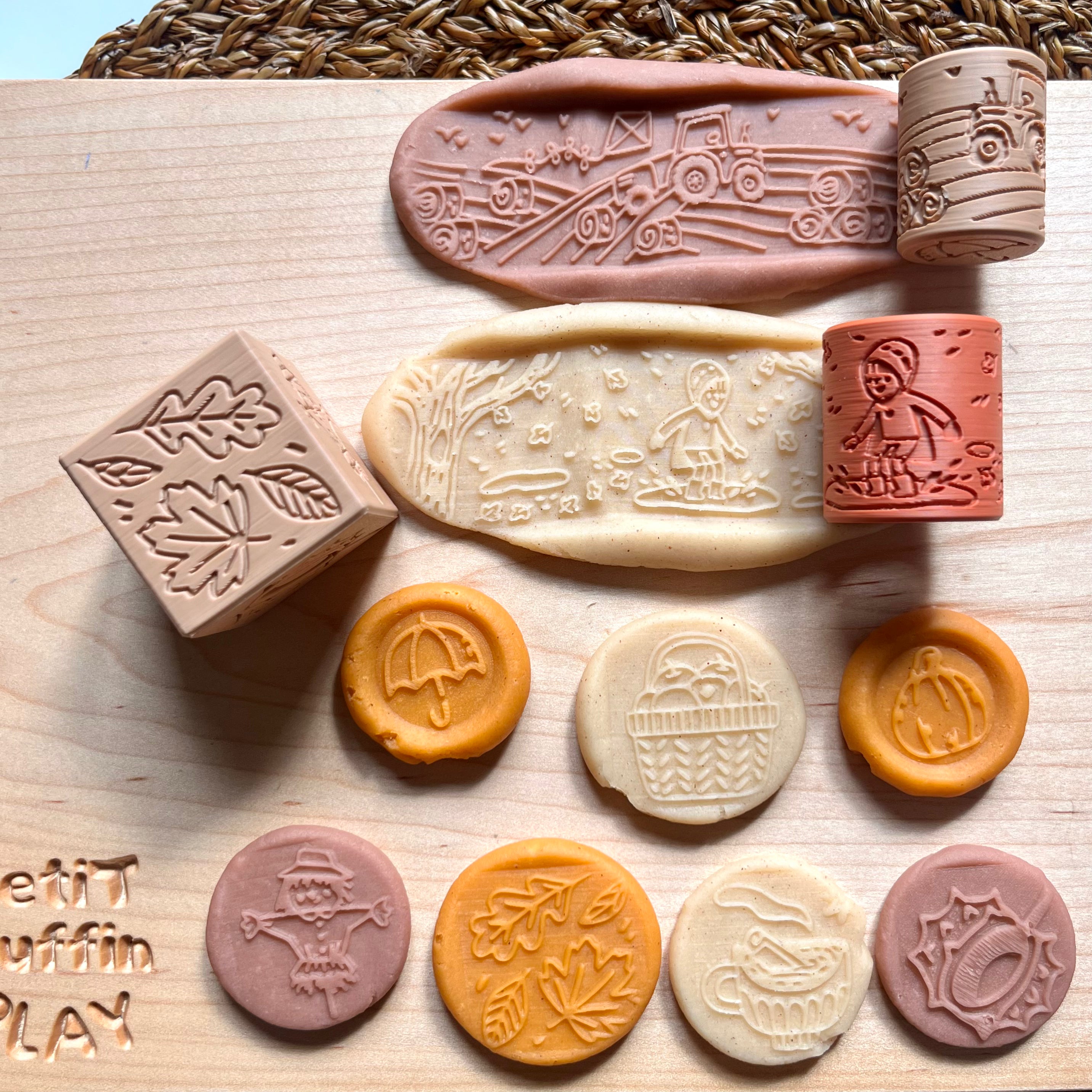 Autumn Adventures 3-in-1 Cube Stamp & Roller 🍁